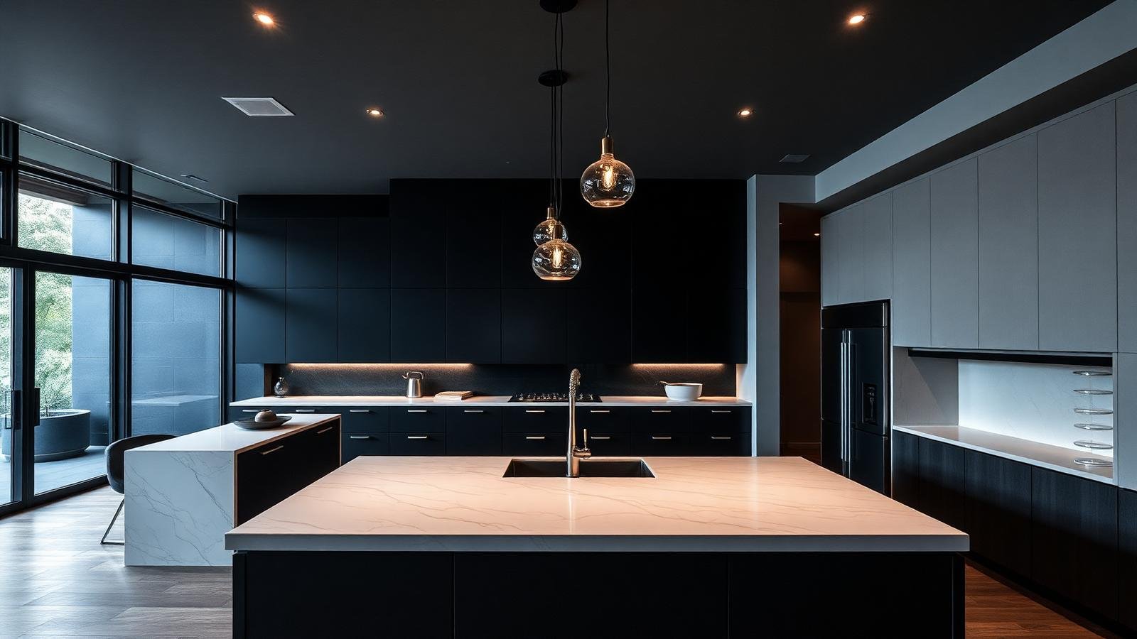 Dark experts kitchen